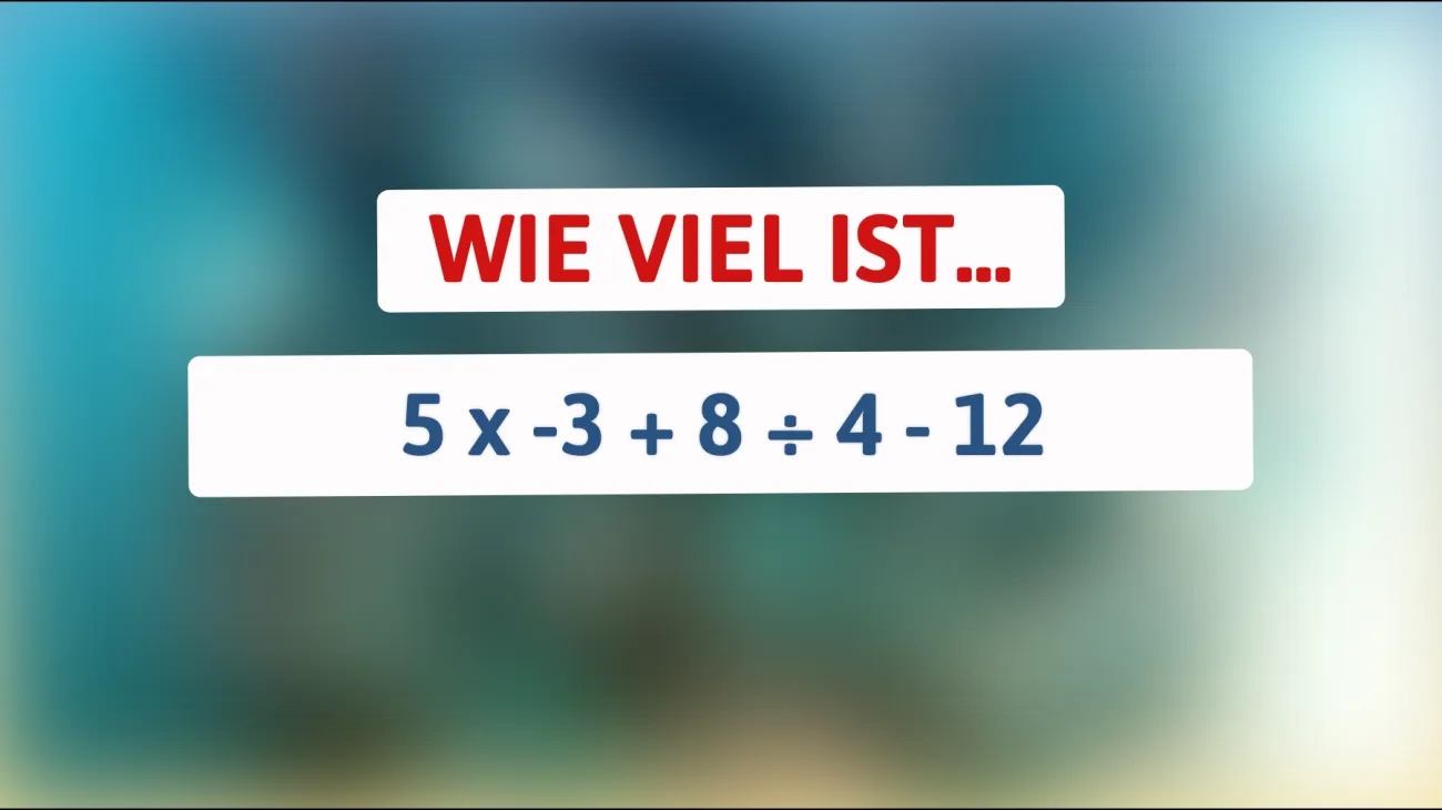 Bist du schlau genug, um das scheinbar einfache Rätsel zu lösen? Entdecke die Antwort, die nur wenige kennen!"