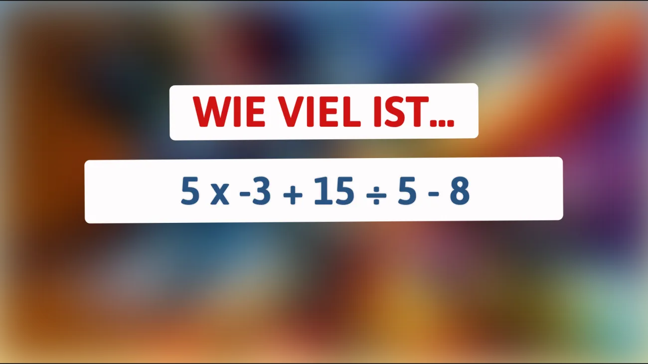 Nur 1% der Menschen kann dieses mathematische Rätsel lösen: Bist du dabei?"